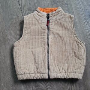 Kenneth Cole Kids Beige Corduroy Vest